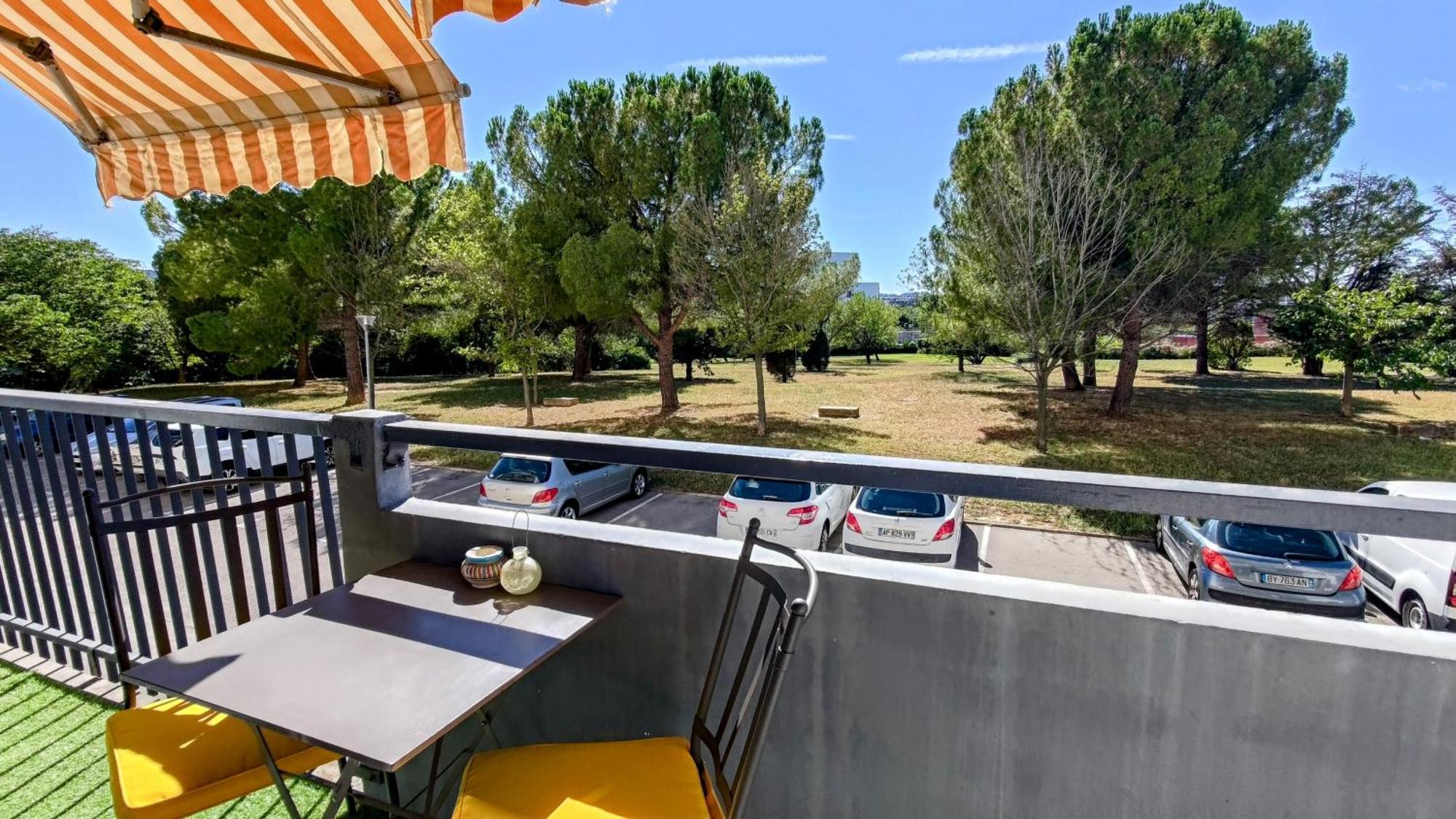 Studio Soleil Et Verdure - Montpellier Celleneuve Bagian luar foto